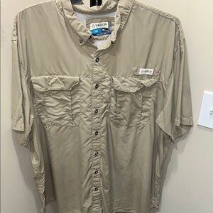 Magellan Outdoors Tan Casual Button Down Shirt size XXL does